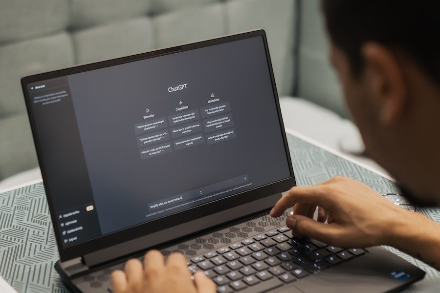 Person using ChatGPT
