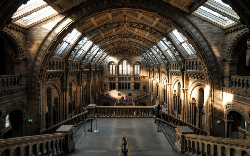 Interior architecture of old building
