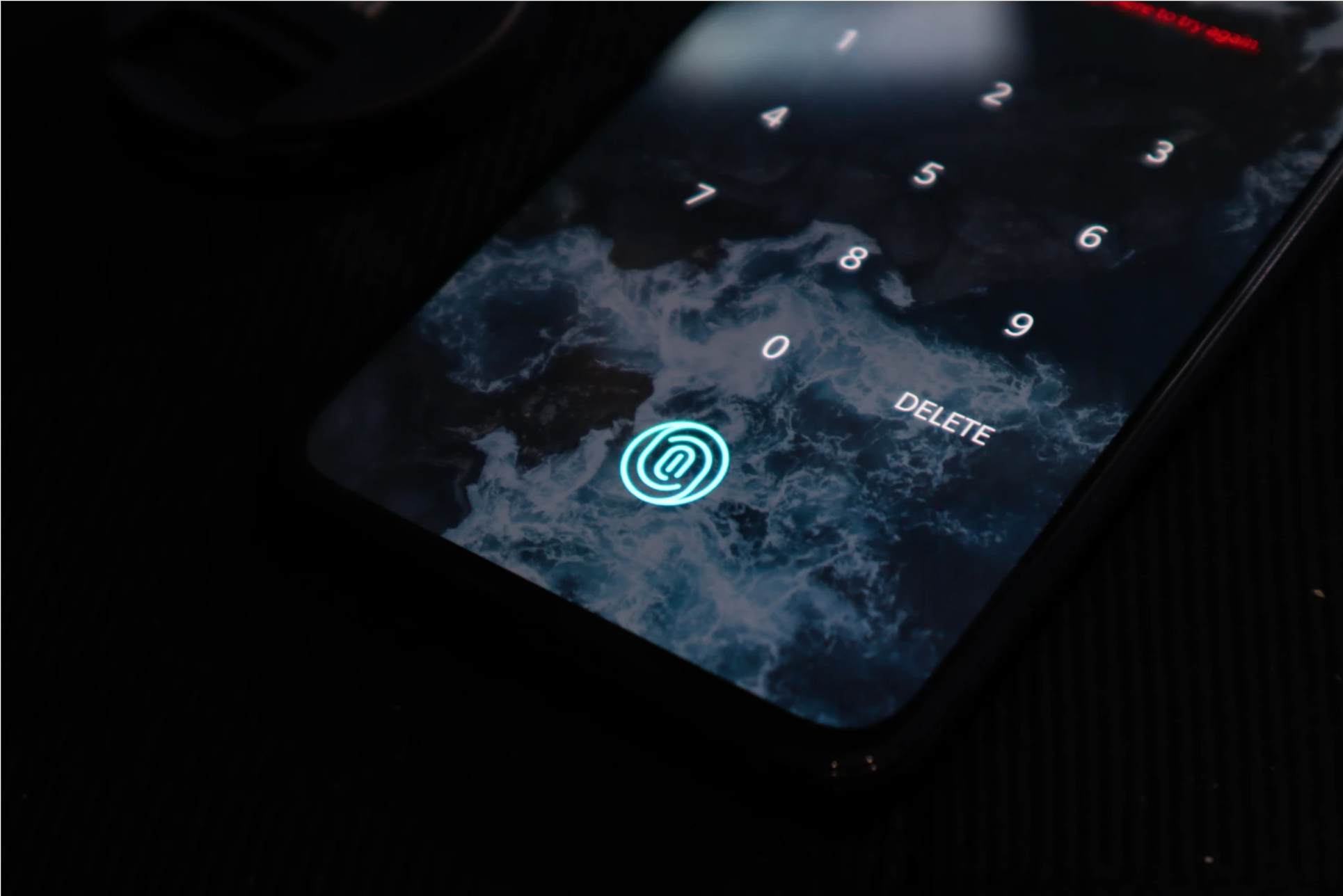 Using fingerprint to unlock phone