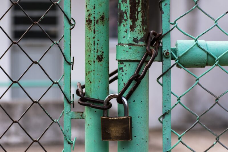 Lock on gate